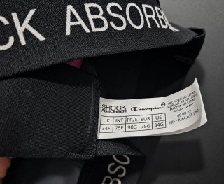 Sujetador deportivo Champion x Shock Absorber 75G