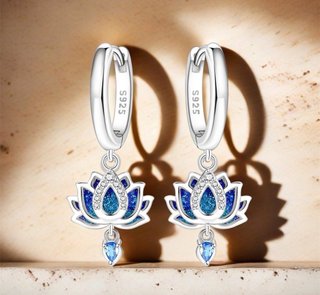 Pendientes Plata Flor de Loto