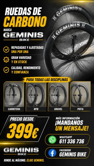 Ruedas de Carbono Geminis