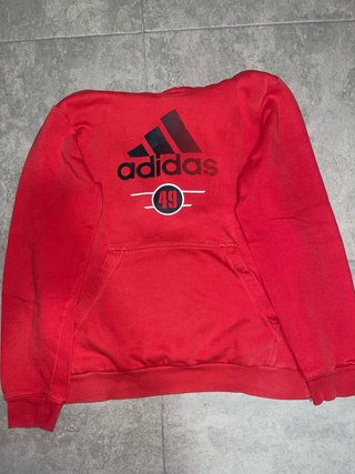 Sudadera Adidas Roja con Logo y Número 49