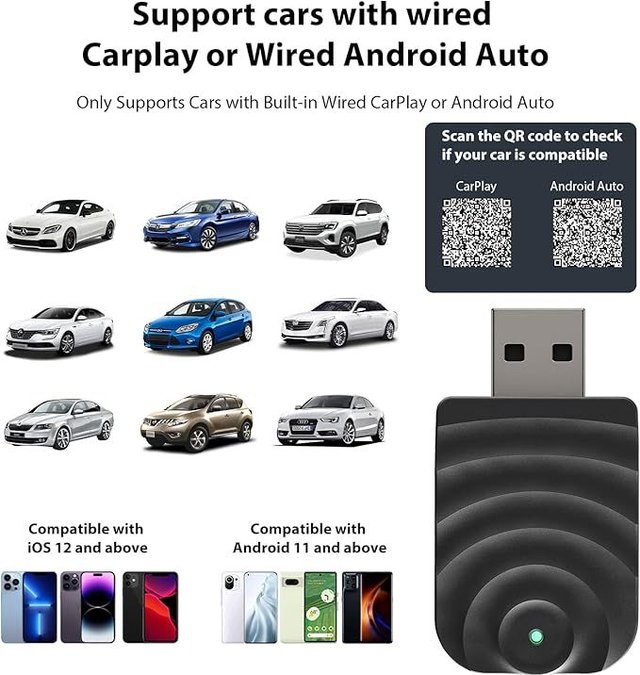 Sunweyer S21 Adaptador CarPlay y Android Auto