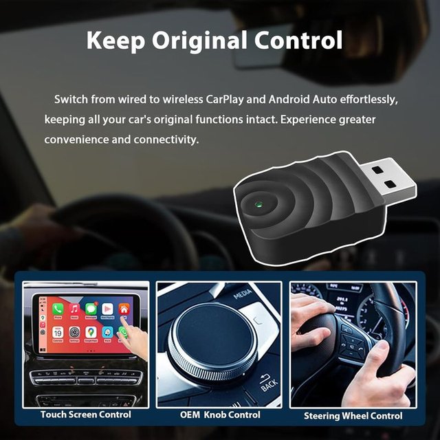 Sunweyer S21 Adaptador CarPlay y Android Auto