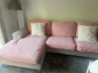 Sofá Rosa Palo Terciopelo regalo