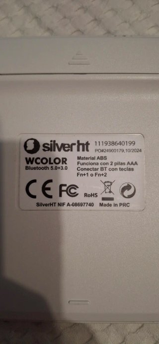 Teclado SilverHT Plata/Blanco