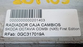 RADIADOR CAJA CAMBIOS SKODA OCTAVIA COMBI (NX5) First Edition