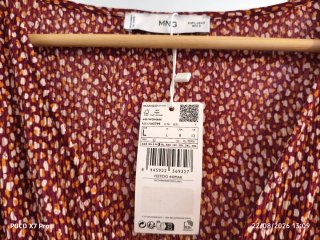 Vestido Mango flores talla L
