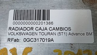 RADIADOR CAJA CAMBIOS VOLKSWAGEN TOURAN (5T1) Advance BMT