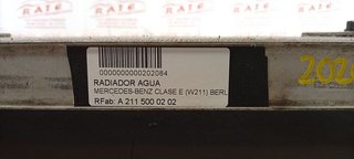 RADIADOR AGUA MERCEDES-BENZ CLASE E (W211) BERLINA E 270 CDI (211.016)