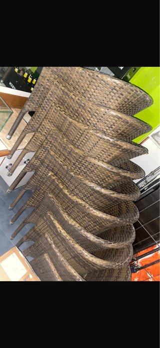 Sillas de mimbre para exterior