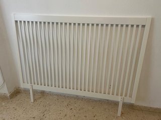 Cabecero de madera blanco 140x110x5 cm