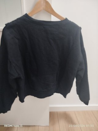 Sudadera Zara Negra Talla L