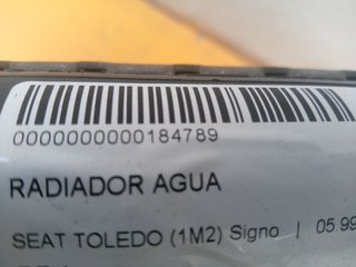 RADIADOR AGUA SEAT TOLEDO (1M2) Signo