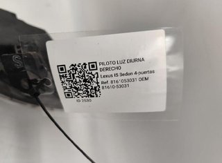 Luz diurna derecho lexus 81610-53031 is 2530