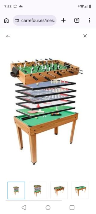 Futbolín Mesa Multijuegos