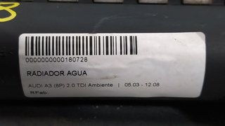 RADIADOR AGUA AUDI A3 (8P) 2.0 TDI Ambiente