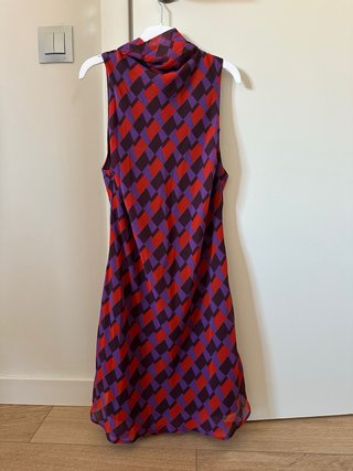 Vestido Mango Geométrico Talla XS