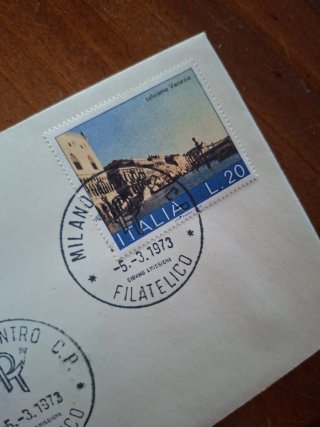 Francobollo Filatelico Milano 1973