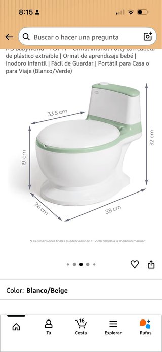 WC infantil rosa y blanco