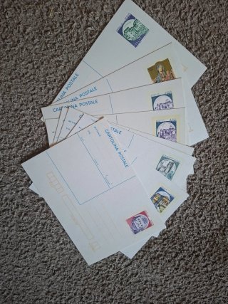 Cartoline postali con francobollo