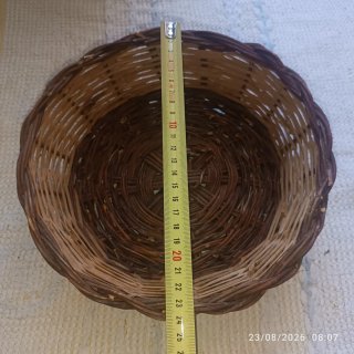 Cesto vimini e canne fatto a mano