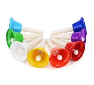 Campanas musicales de colores