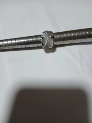 Anillo Tous Plata sello de plata y nacar