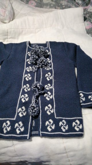 Chaqueta tejida a mano