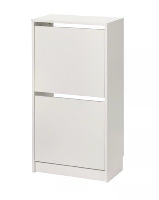 Mueble zapatero blanco de madera