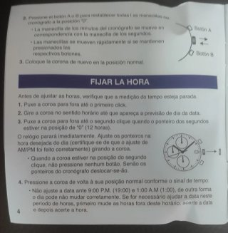 Reloj LANSCOTTE Cronógrafo Negro y Dorado