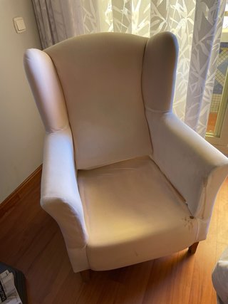 Sillón orejero desenfundable
