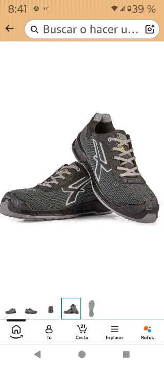 Zapatos de seguridad PAXX hombre grises