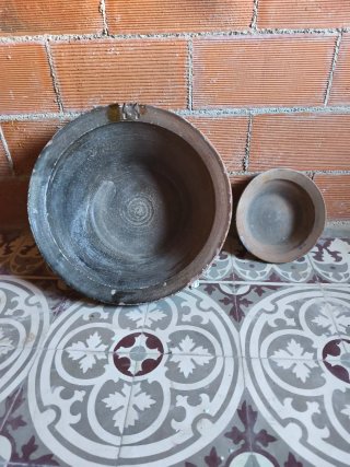 Juego de 2 Vasijas Cerámica