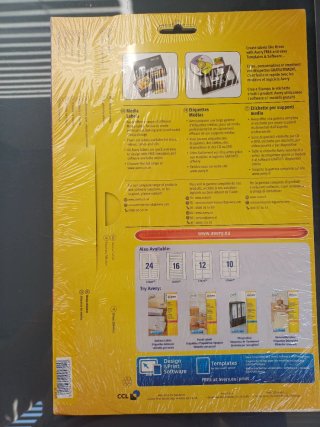 Etichette Laser Avery L7676-25 per CD/DVD/VHS