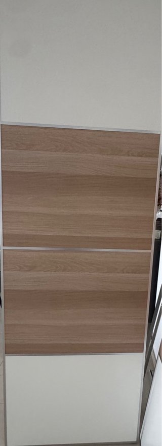 Puertas correderas IKEA madera y blanco