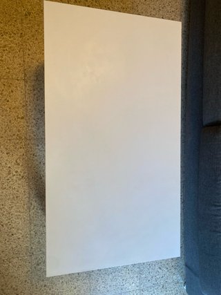 Mesa de centro elevable blanca