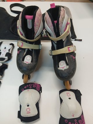 Patines niña con protecciones