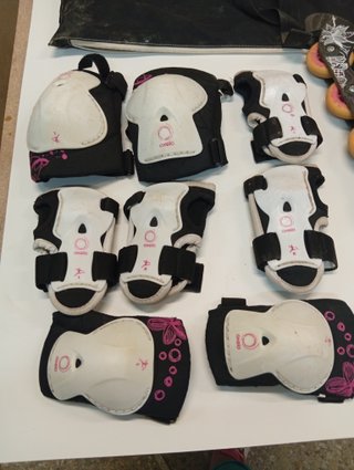 Patines niña con protecciones