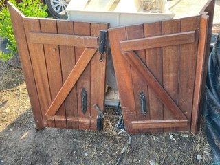 Puertas de madera rústicas (2 unidades)