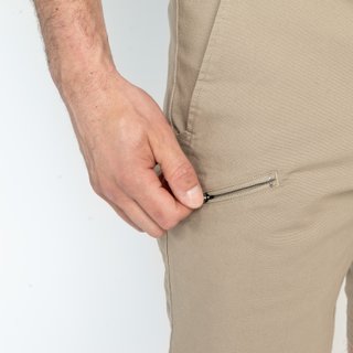 Pantalón Corto Náutico Sailing 100 Hombre Beis Ceniza