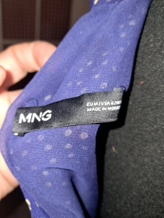 Vestido Mango Gasa Estampado