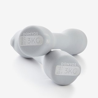 Par Mancuernas Fitness Easy Gris 3 kg x2