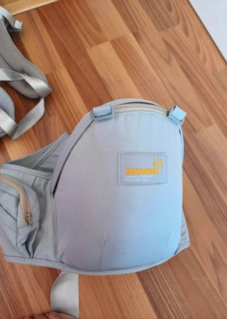 Mochila Portabebés Ergonómica Gris