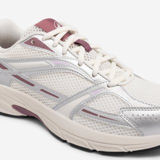 Zapatillas deportivas OG2K mujer, blanco roto, violeta rosa