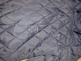 Chaqueta acolchada azul marino