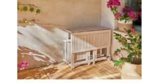 Mesa y 4 Sillas de Jardín Madera