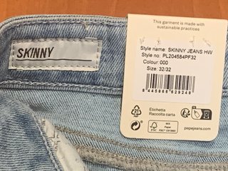 Pepe Jeans Skinny W32/ES40 Azul