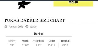 Tabla de surf Pukas Darker  5'8