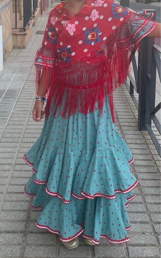 Traje Flamenca Niña Pol Nuñez 5-8 Años