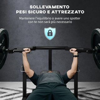 Banco de Levantamiento de Pesas con Altura Ajustable, Banco Plano Multifuncional de Acero, para Gimnasio y Casa, 150X150X60-85 Cm, Negro