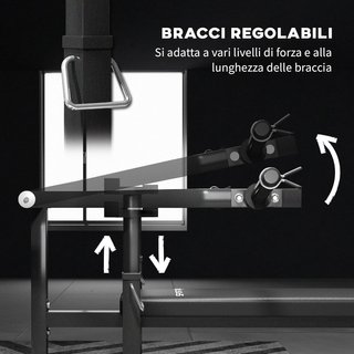 Banco de Levantamiento de Pesas con Altura Ajustable, Banco Plano Multifuncional de Acero, para Gimnasio y Casa, 150X150X60-85 Cm, Negro